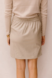 Cil beige skirt - Bij Keesje - Bij Keesje - Rok