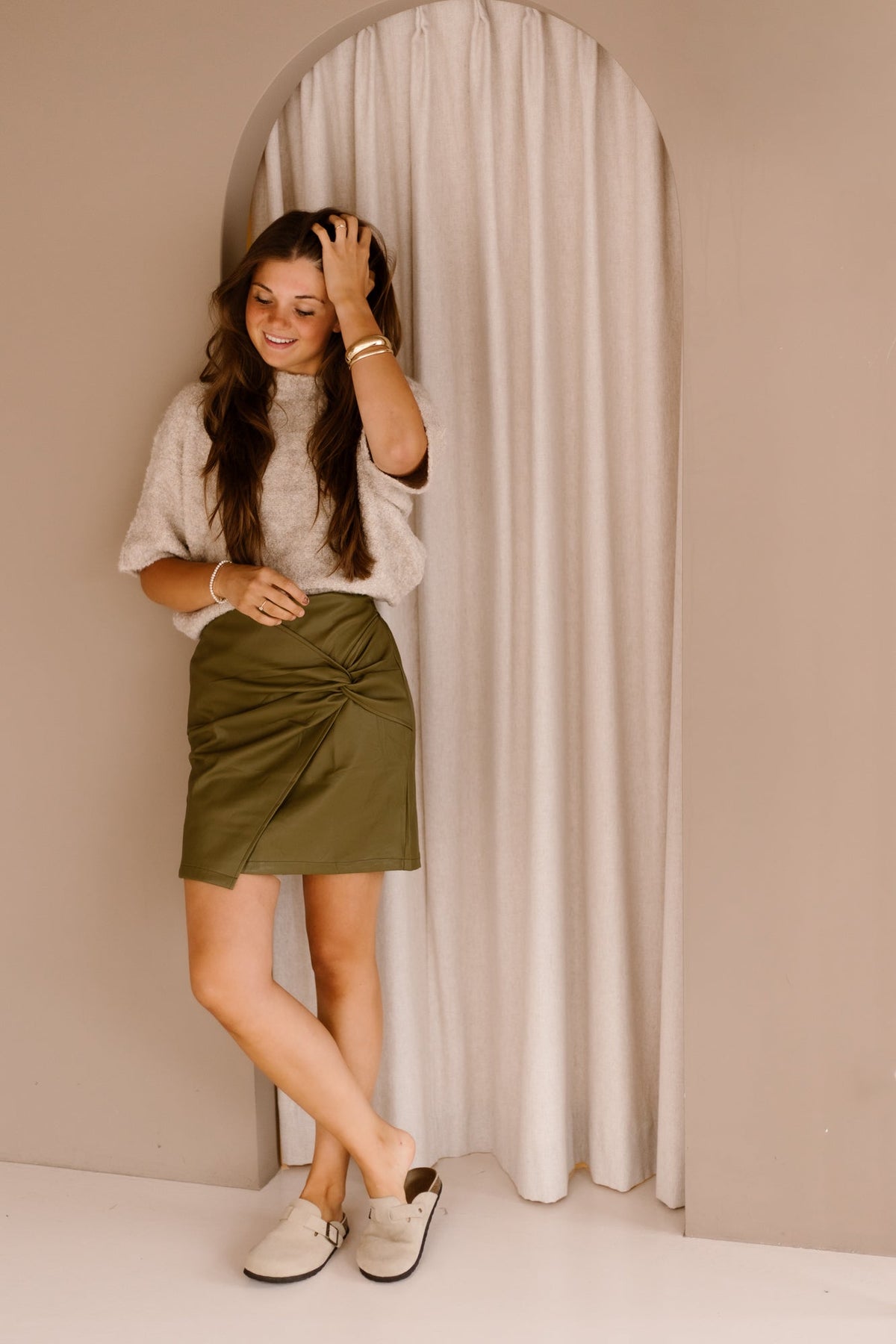 Cil green skirt - Bij Keesje - Bij Keesje - Rok