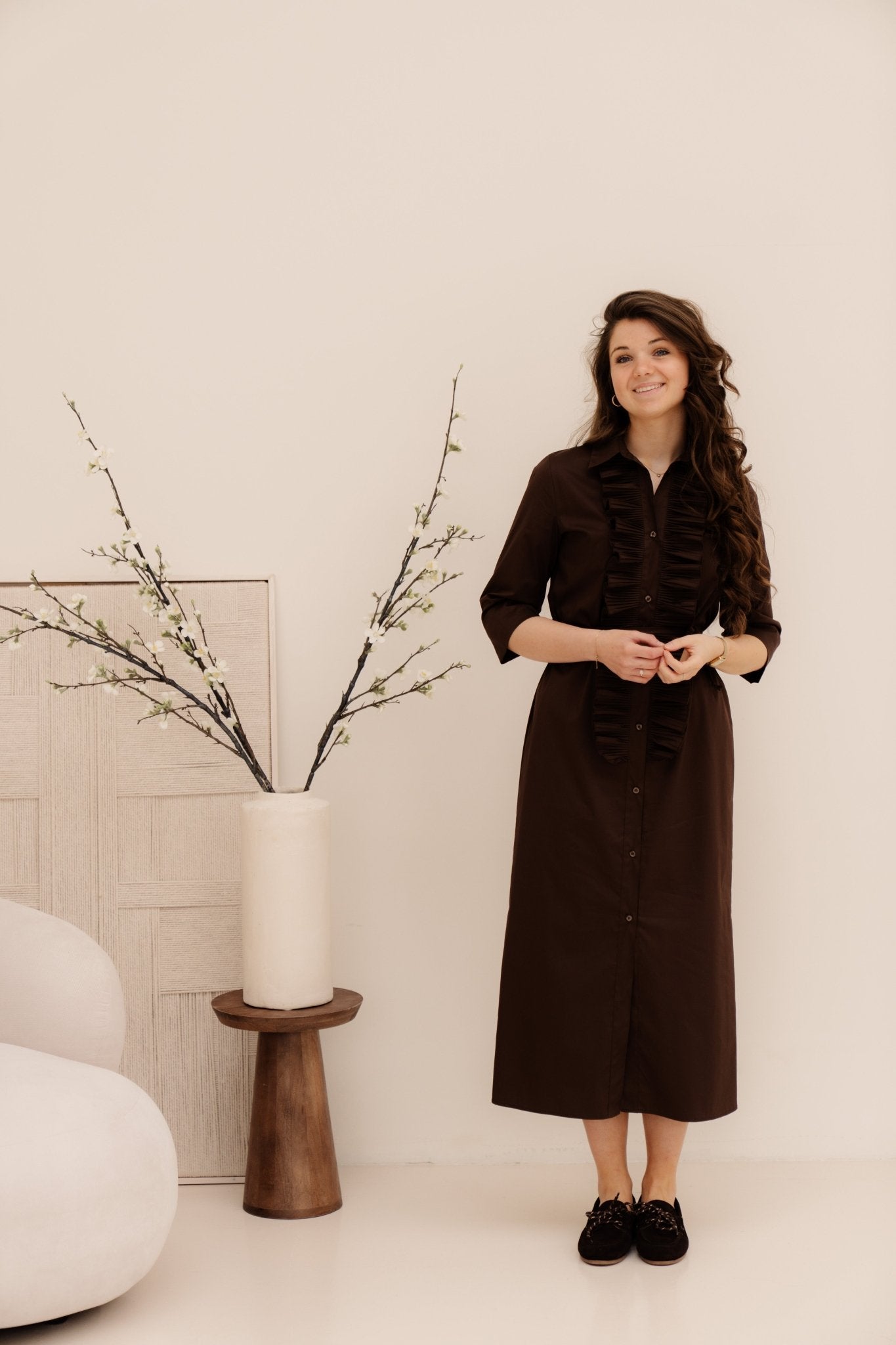 Cioccolato Chocolate Abito dress B401 - Bij Keesje - Rinascimento - Jurk