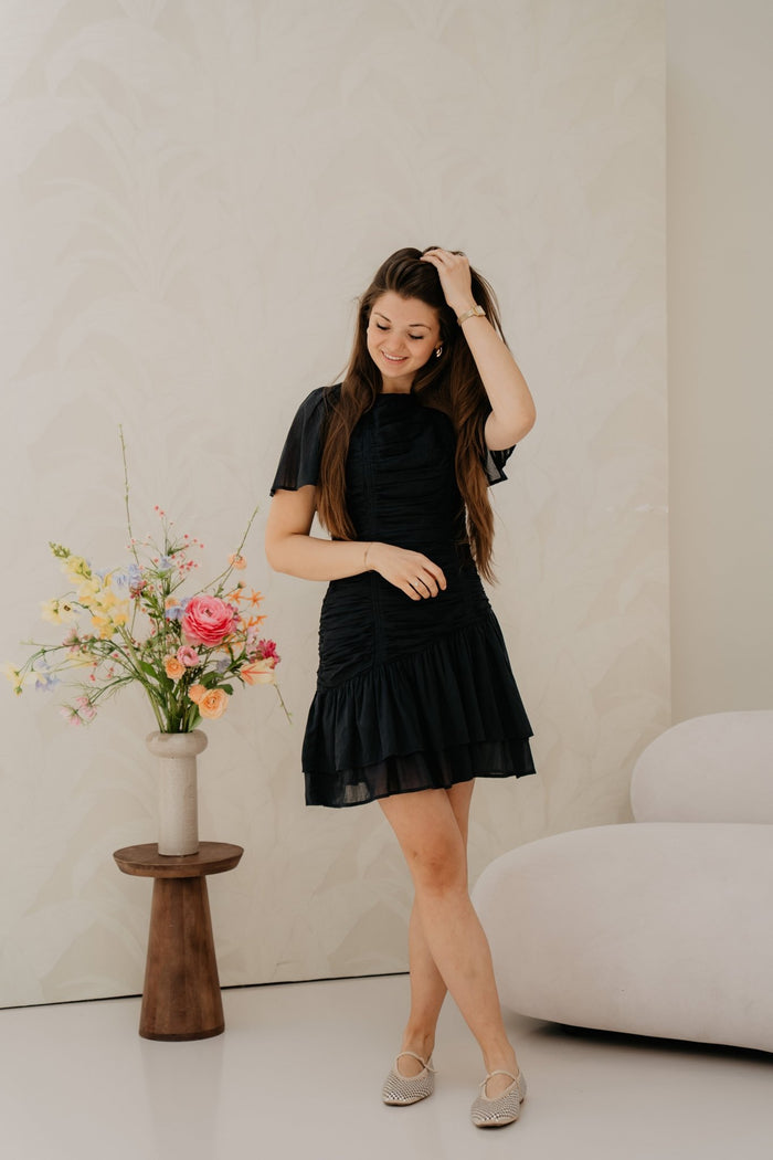 Circle S Voile Dress Navy - Bij Keesje - Neo Noir - Jurk