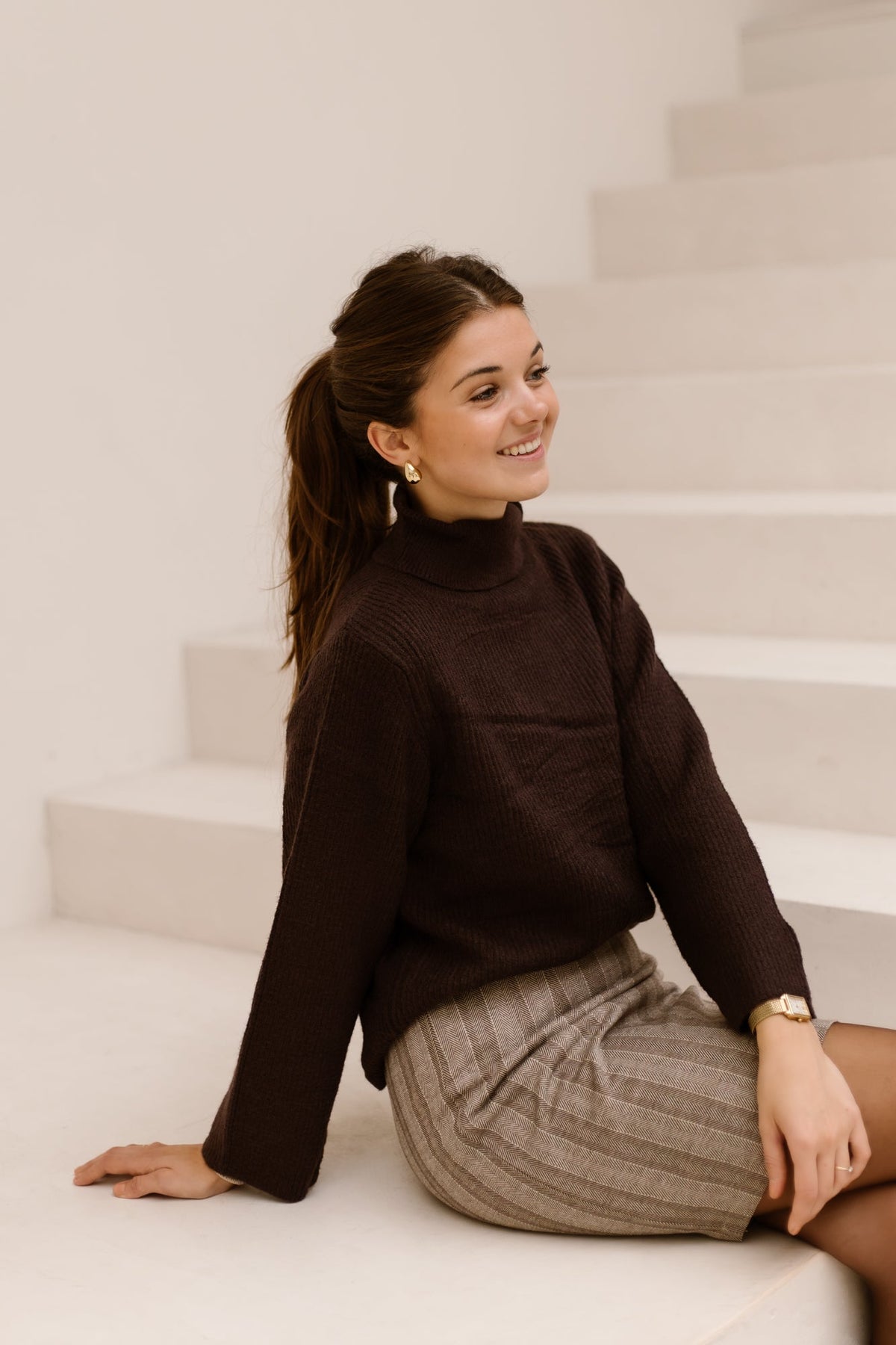 Claire Coltrui Darkbrown - Bij Keesje - Bij Keesje The Label - Trui