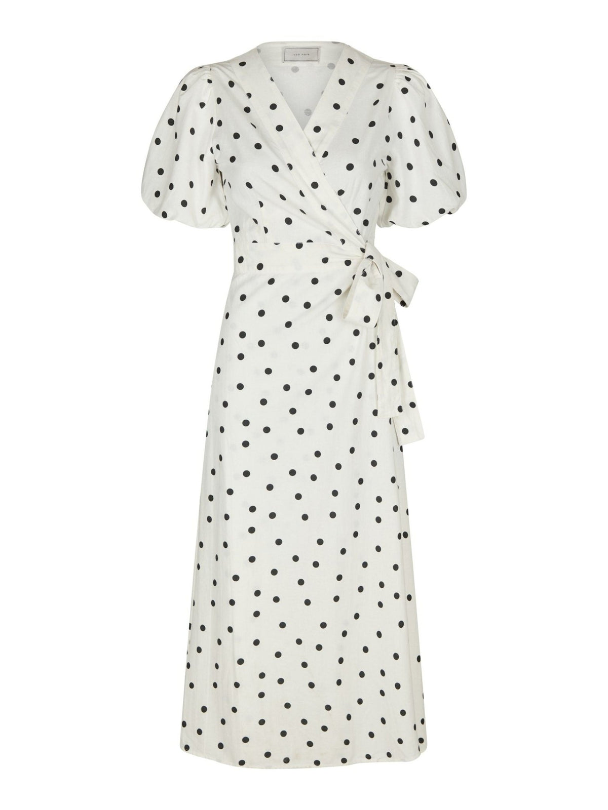 Clarine Linen Dot Dress White - Bij Keesje - Neo Noir - Jurk