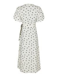 Clarine Linen Dot Dress White - Bij Keesje - Neo Noir - Jurk