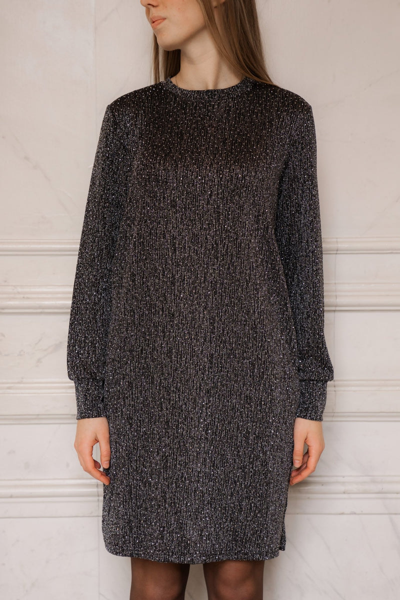 Claudi glitter dress silver - Bij Keesje - Bij Keesje