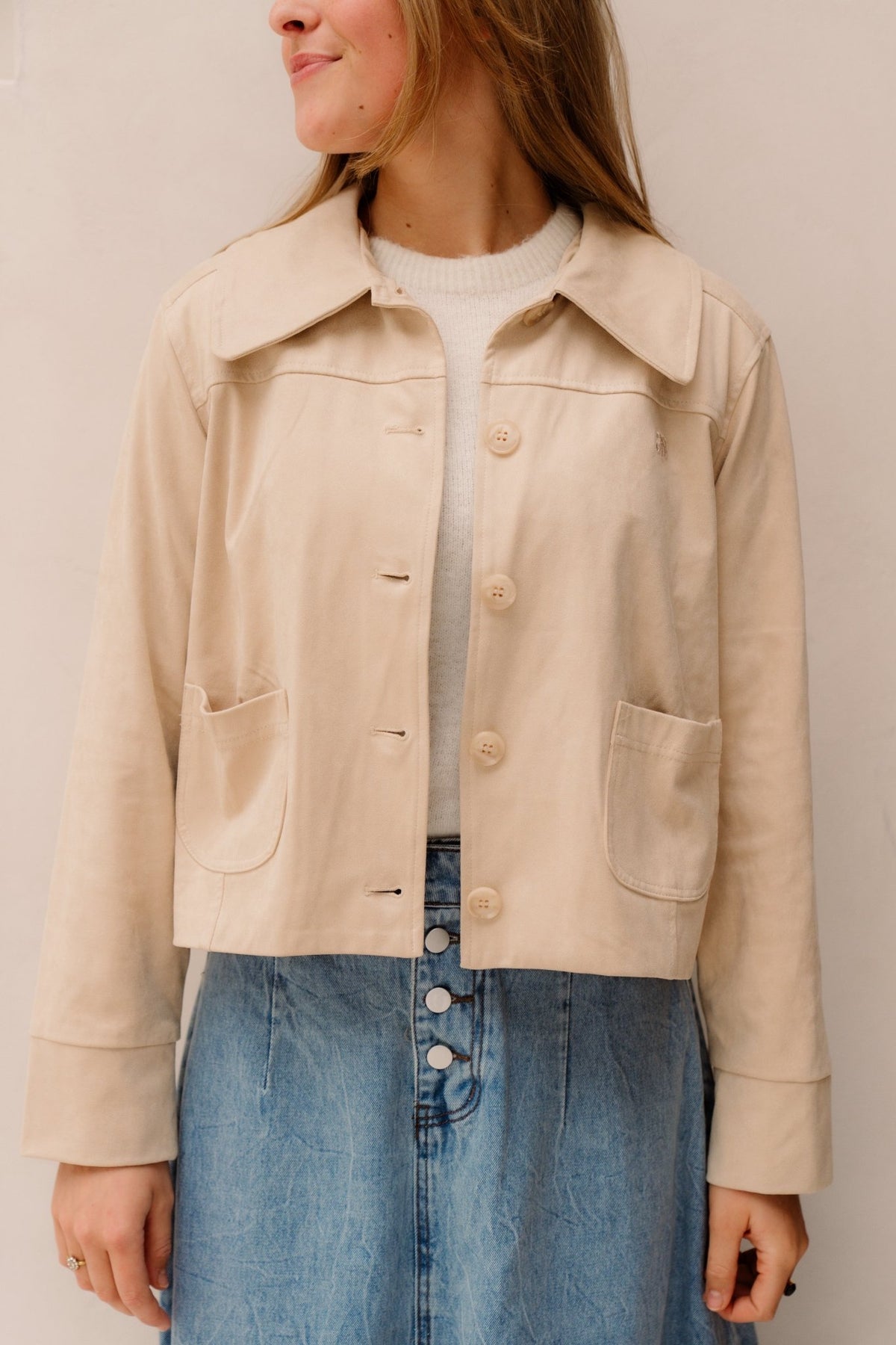 Claudia Jacket Sand - Bij Keesje - Ange - Jas