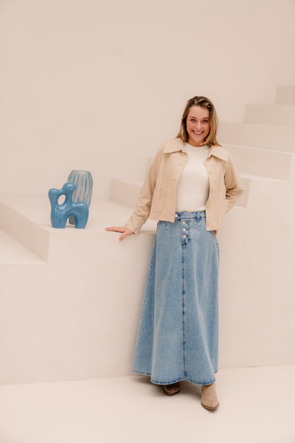 Claudia Jacket Sand - Bij Keesje - Ange - Jas