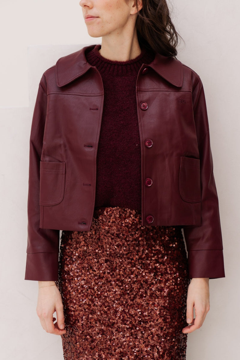 Claudiane jacket bordeaux - Bij Keesje - Bij Keesje