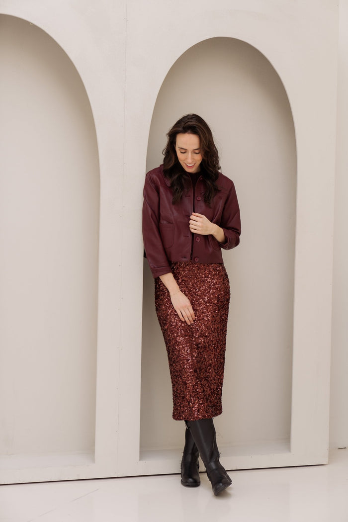 Claudiane jacket bordeaux - Bij Keesje - Bij Keesje