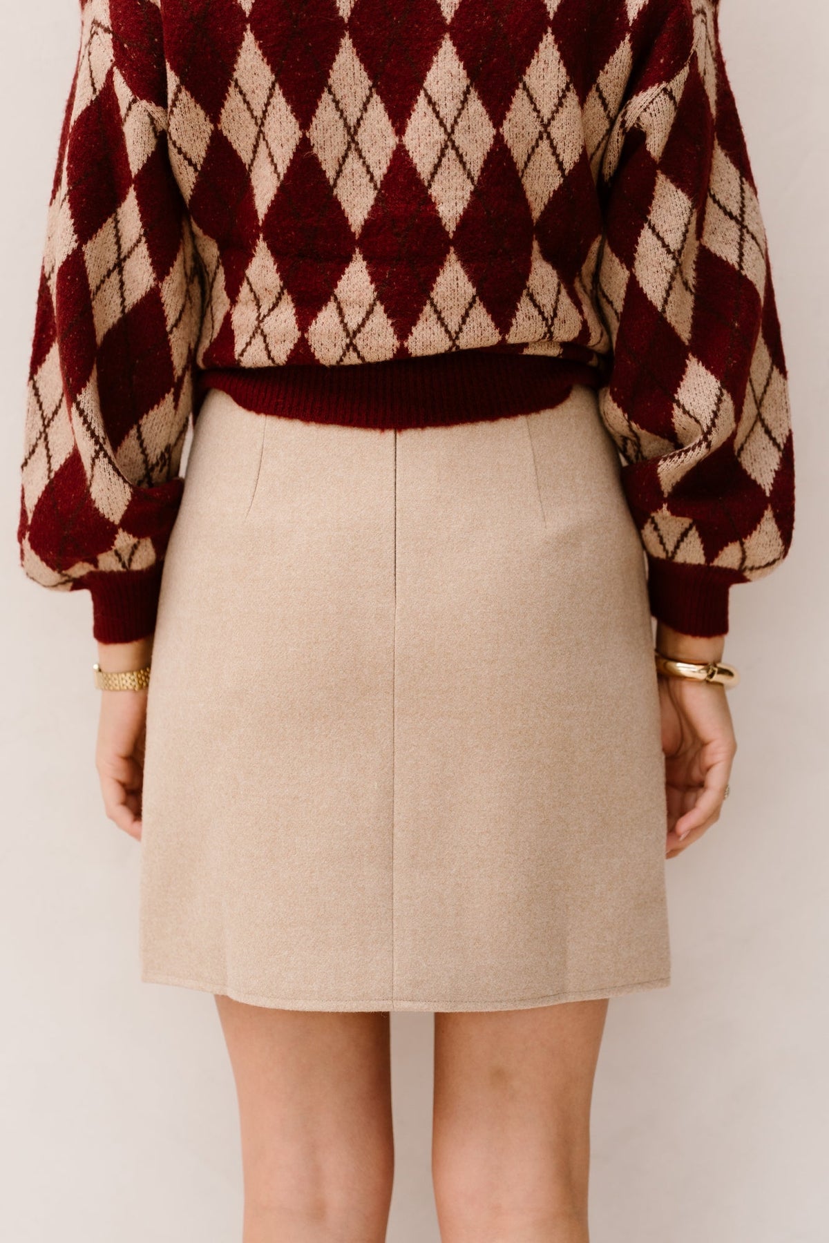 Cloe Skirt Beige - Bij Keesje - YDENCE - Rok