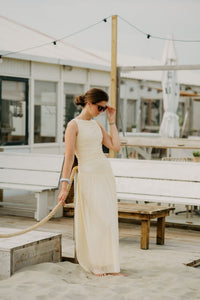 Cludine Mesh Dress Light Yellow - Bij Keesje - Neo Noir - Jurk