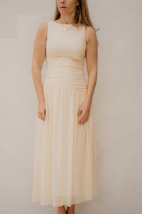 Cludine Mesh Dress Light Yellow - Bij Keesje - Neo Noir - Jurk