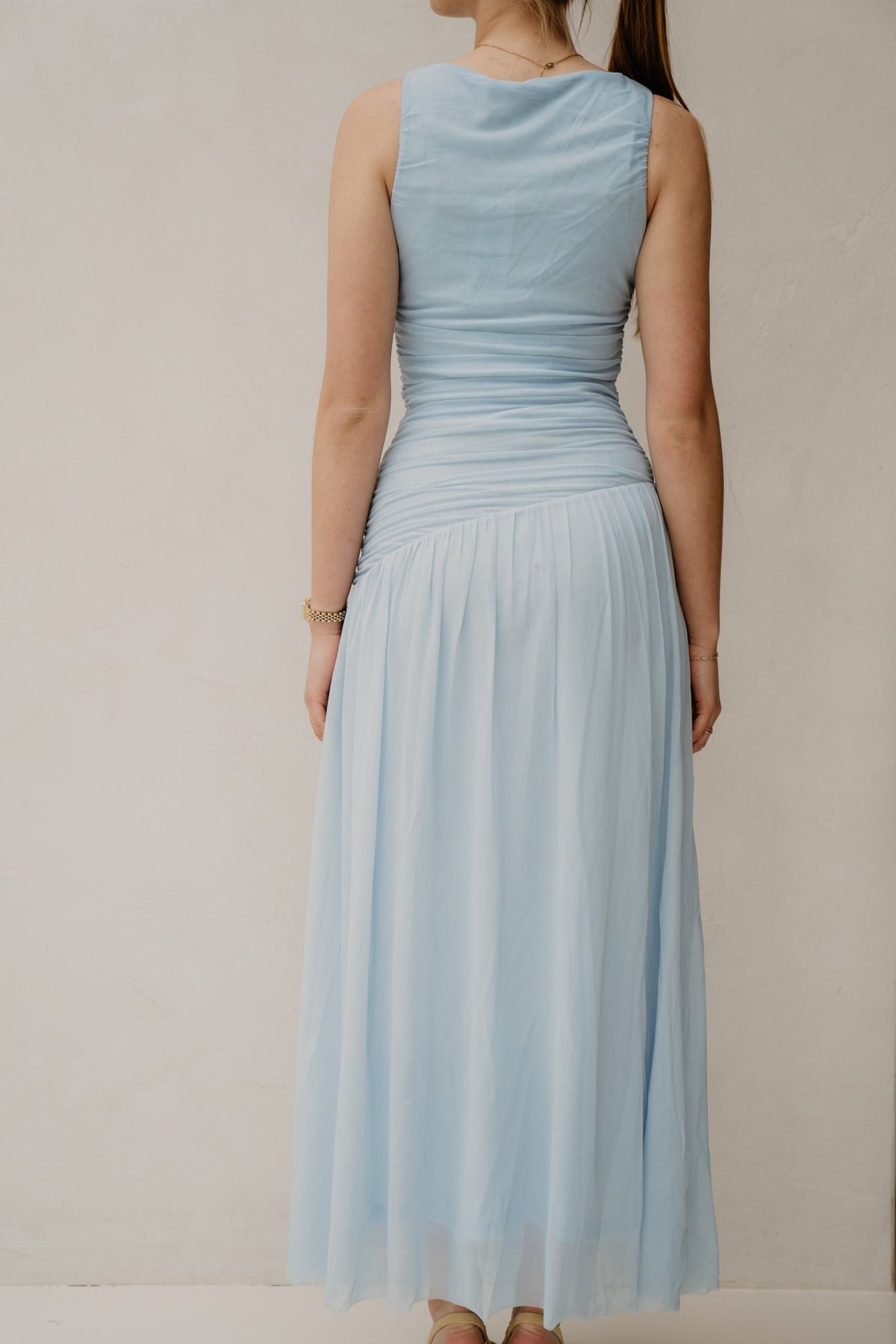 Cludine Mesh Dress Lightblue - Bij Keesje - Neo Noir - Jurk