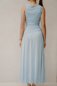 Cludine Mesh Dress Lightblue - Bij Keesje - Neo Noir - Jurk