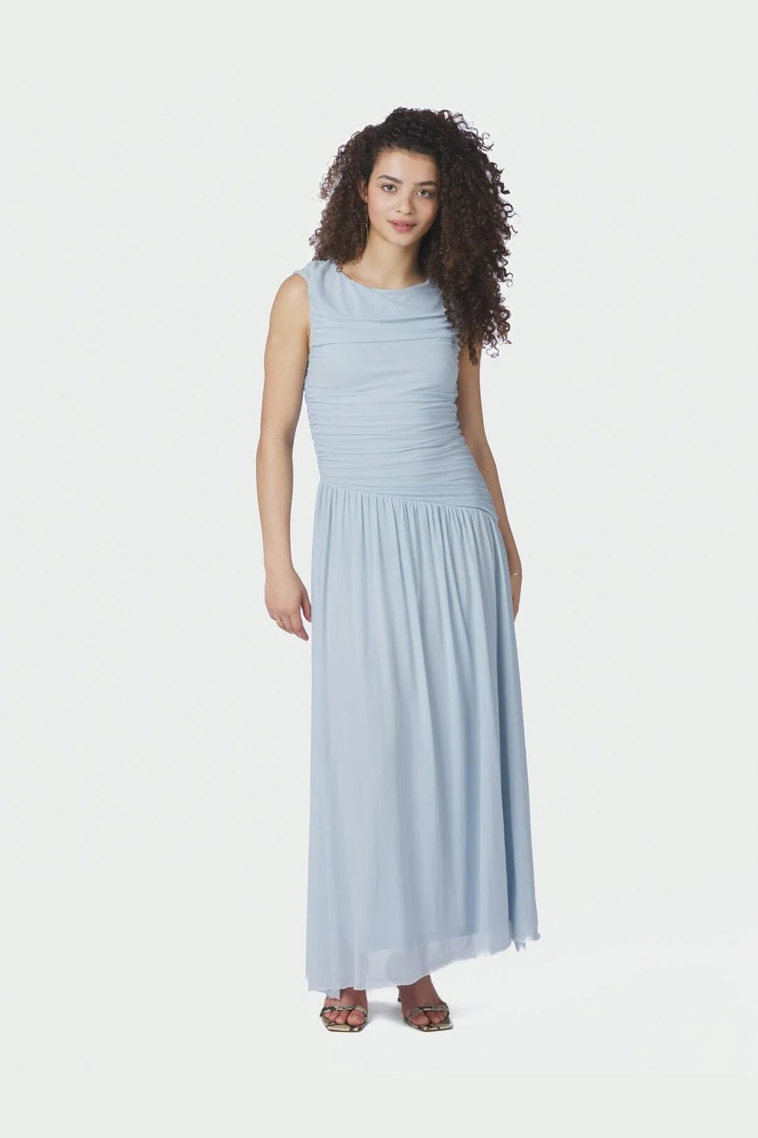 Cludine Mesh Dress Lightblue - Bij Keesje - Neo Noir - Jurk
