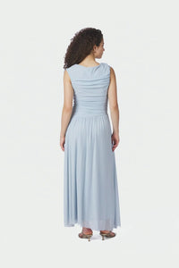 Cludine Mesh Dress Lightblue - Bij Keesje - Neo Noir - Jurk