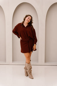 Coco blouse dress plum - Bij Keesje - Bij Keesje - jurk