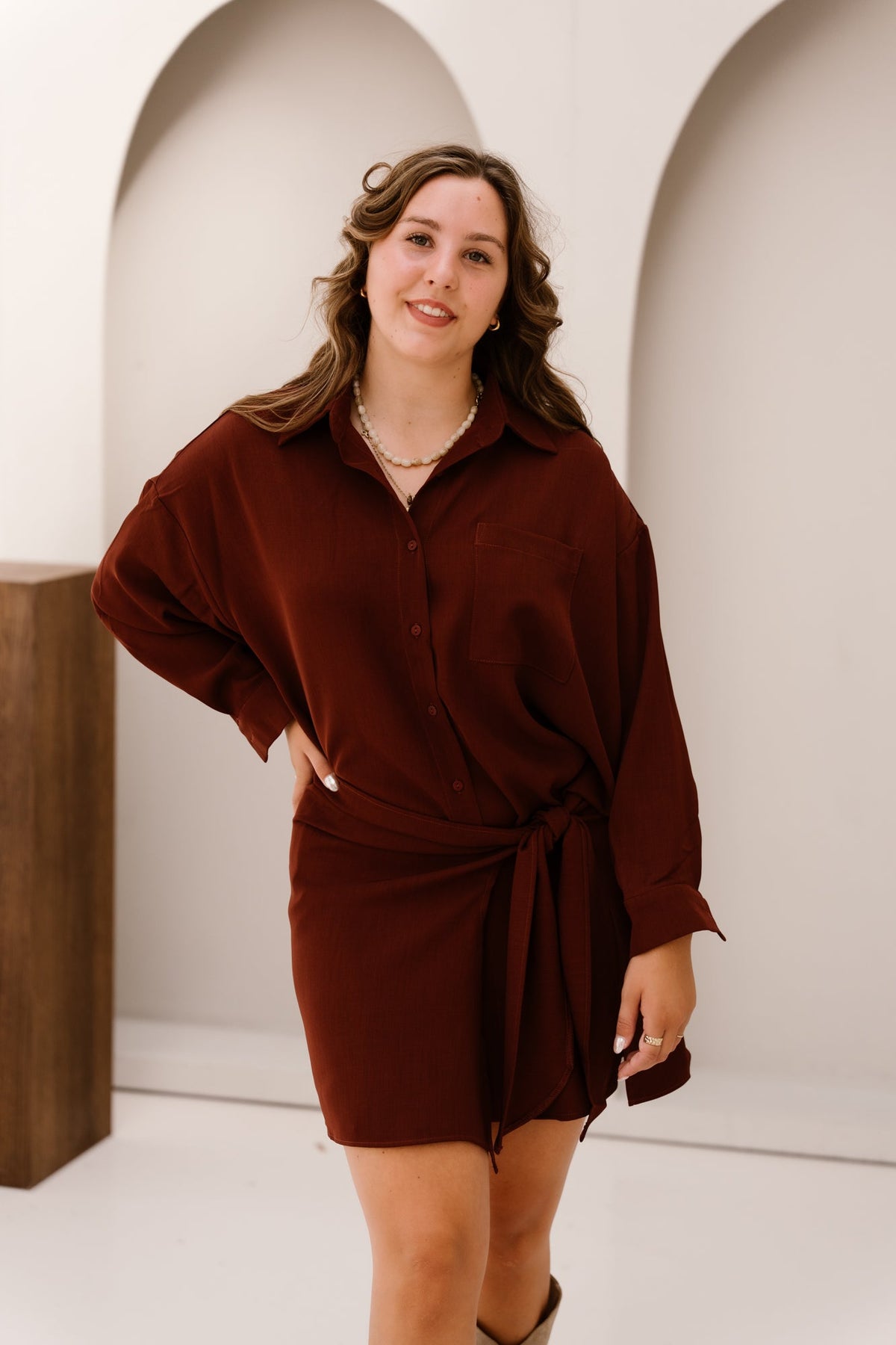 Coco blouse dress plum - Bij Keesje - Bij Keesje - jurk