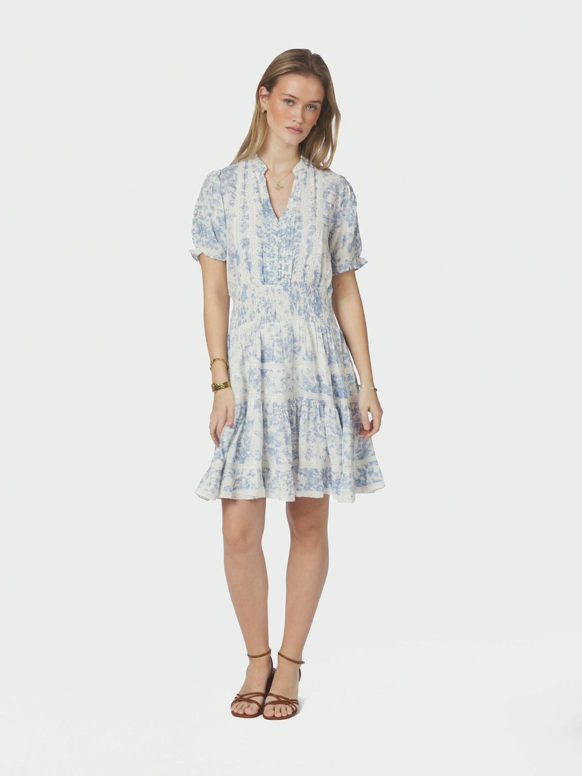 Constance Porcelain Dress Light Blue - Bij Keesje - Neo Noir - Jurk