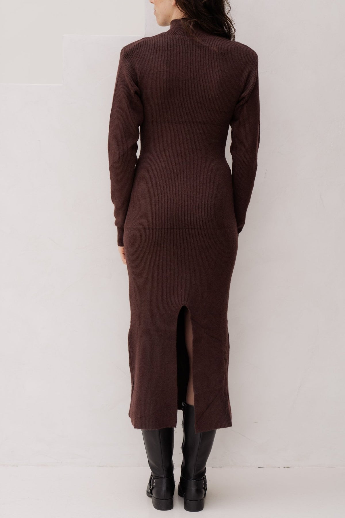 Cornelia sweater dress brown - Bij Keesje - Bij Keesje