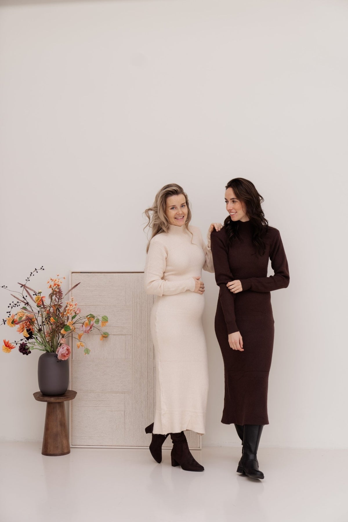 Cornelia sweater dress brown - Bij Keesje - Bij Keesje