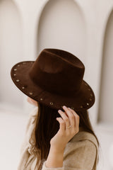 Cowboyhoed Cato Studs Bruin - Bij Keesje - Bij Keesje - Hoed