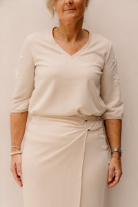 Cyra Top Sand - Bij Keesje - G - maxx - Top