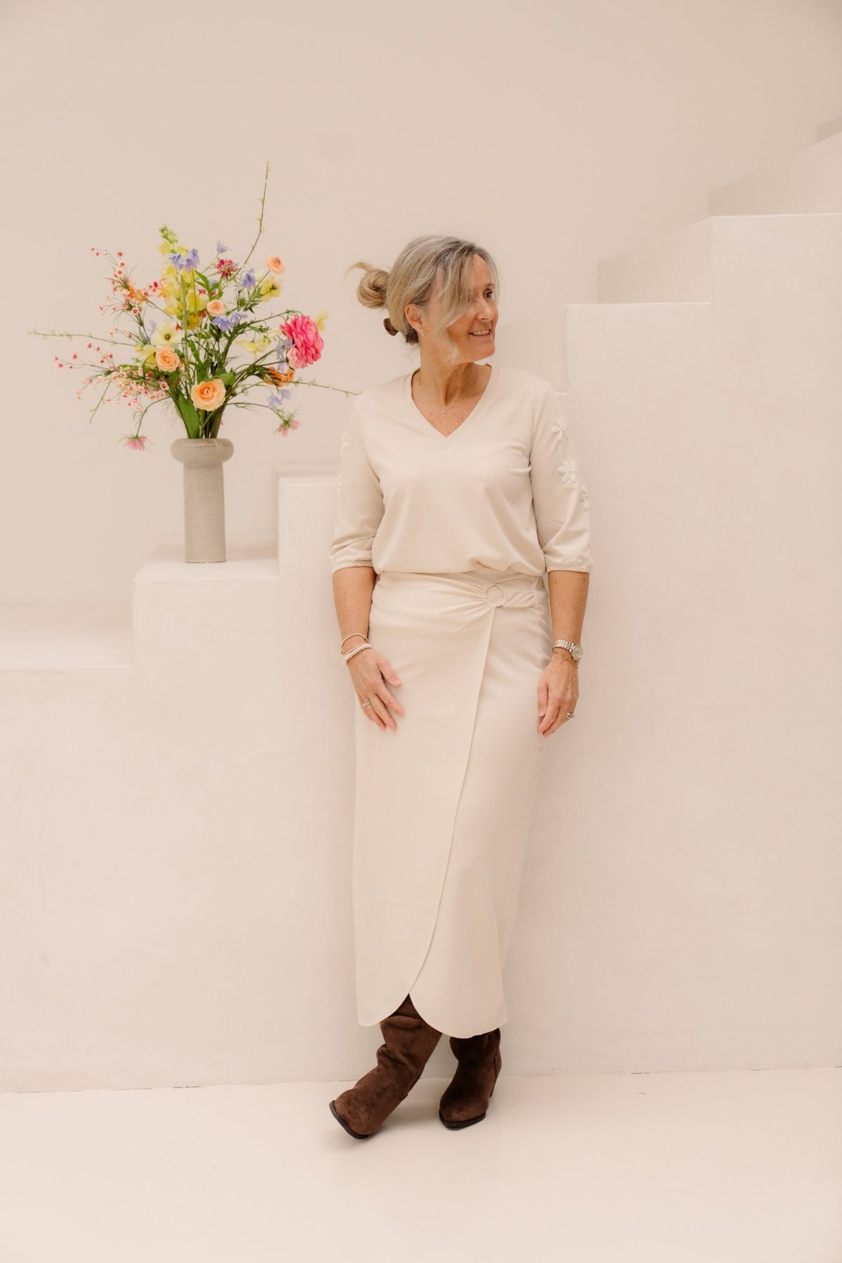 Cyra Top Sand - Bij Keesje - G - maxx - Top