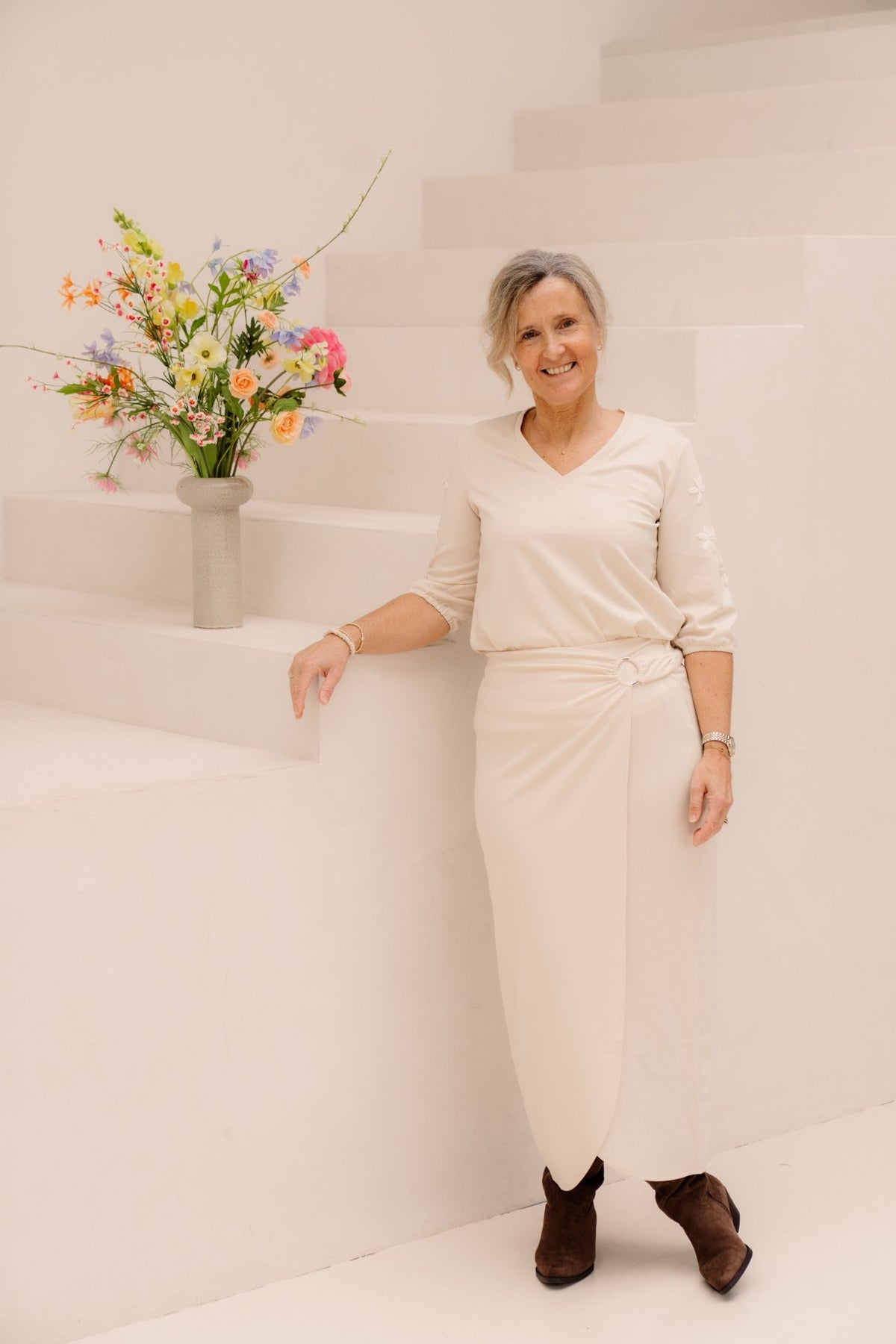 Cyra Top Sand - Bij Keesje - G - maxx - Top