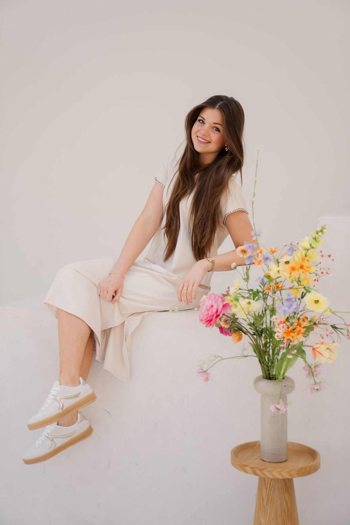 Daga dress sand - Bij Keesje - G - maxx - jurk