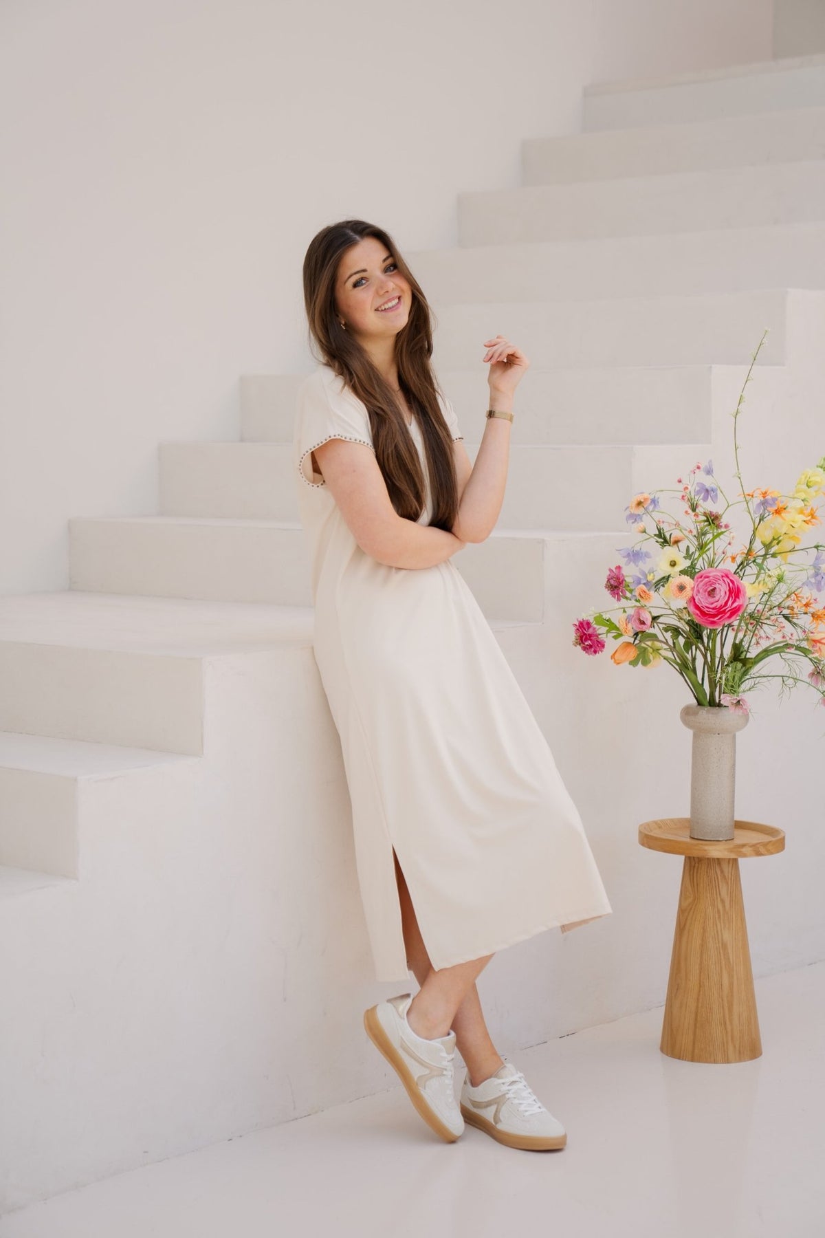 Daga dress sand - Bij Keesje - G - maxx - jurk