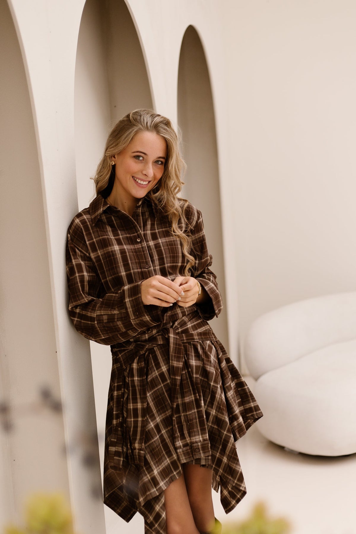 DagnyCC shirt brown - Bij Keesje - Co'couture - Blouse