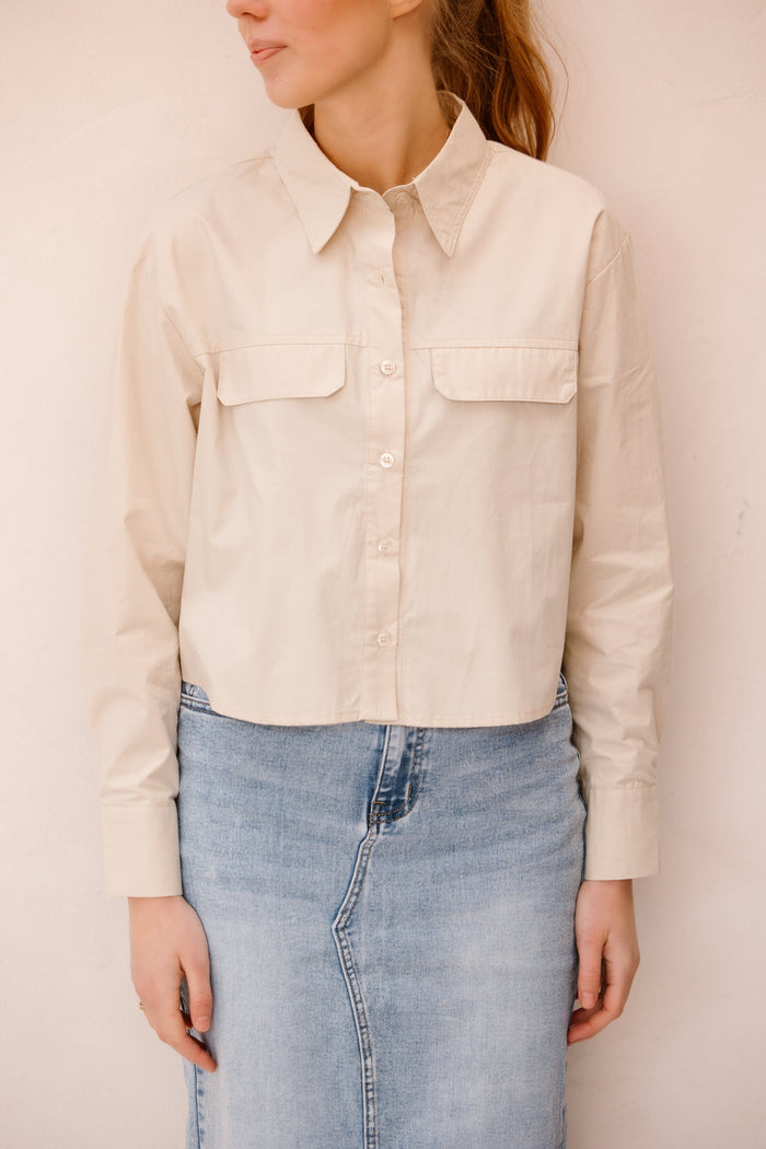 Daisy Blouse Beige - Bij Keesje - Bij Keesje