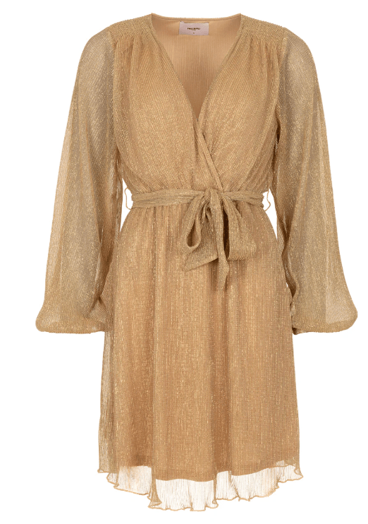 Dalena LS Dress Gold - Bij Keesje - Freebird - Jurk