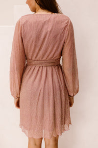 Dalena Plisse Dress Sparkeling Rose - Bij Keesje - Freebird - Jurk