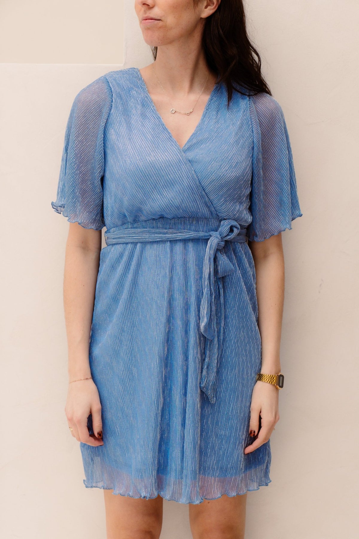 Dalena SS Dress Blue Heaven - Bij Keesje - Freebird - Jurk