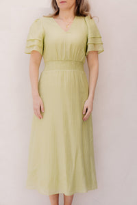 Danic Dress Avocado Green - Bij Keesje - Freebird - Jurk