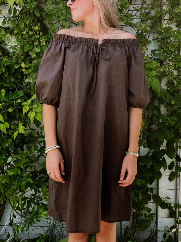 Darkbrown dress - Bij Keesje - Bij Keesje - jurk