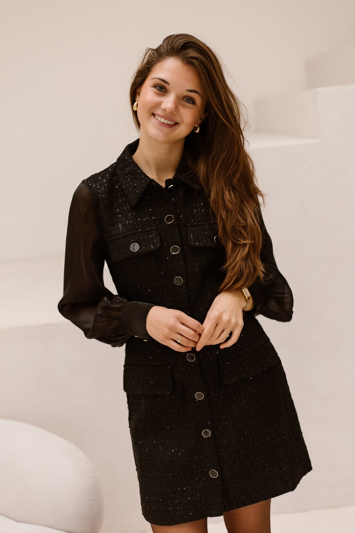 Darla Dress Black - Bij Keesje - Freebird - Jurk