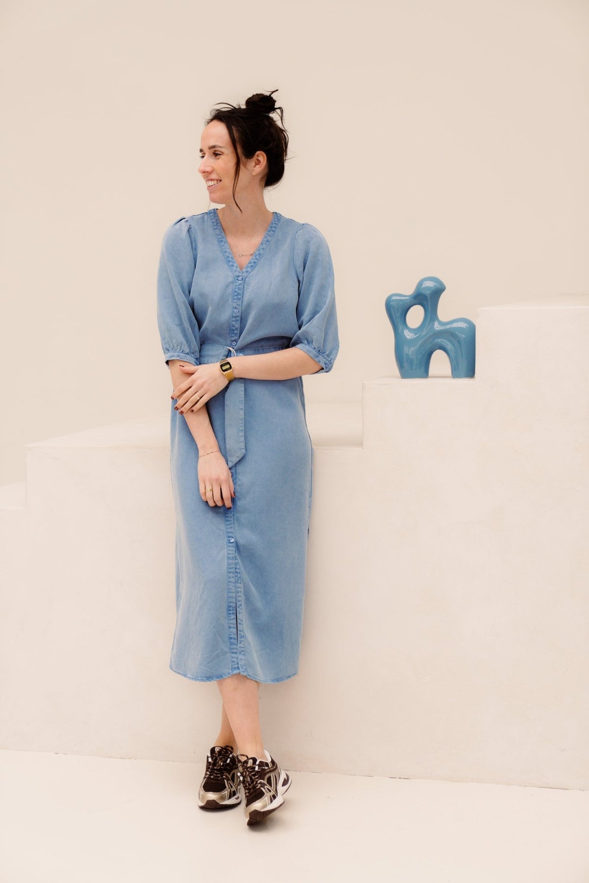 Dass Dress Blue - Bij Keesje - Freebird - jurk