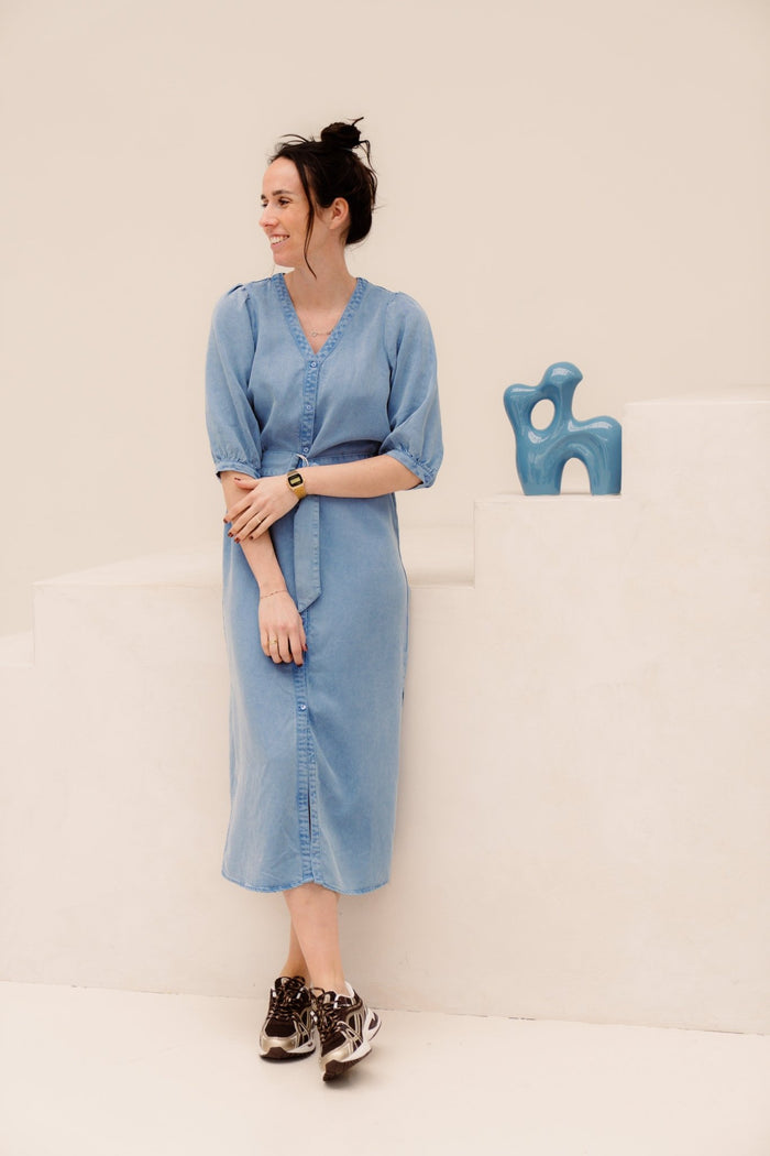 Dass Dress Blue - Bij Keesje - Freebird - jurk