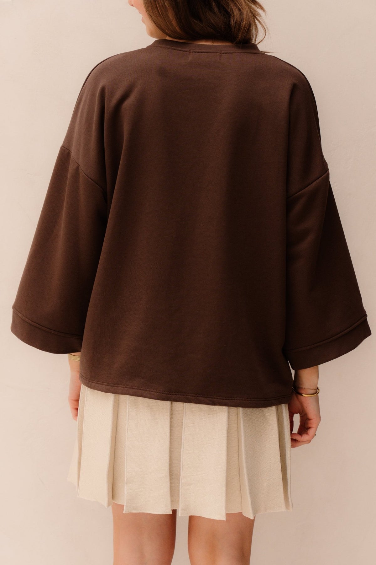 Davina Top Donkerbruin - Bij Keesje - Bij Keesje - Top