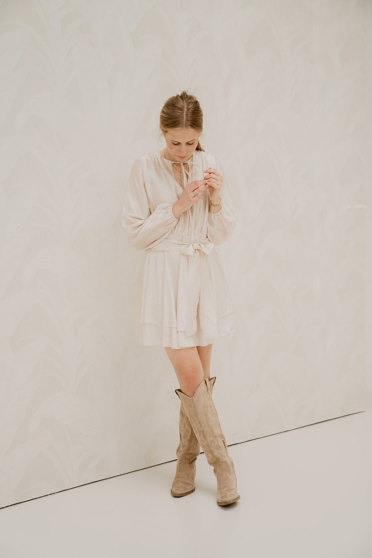 Dawn Dress Marshmallow - Bij Keesje - Freebird - Jurk