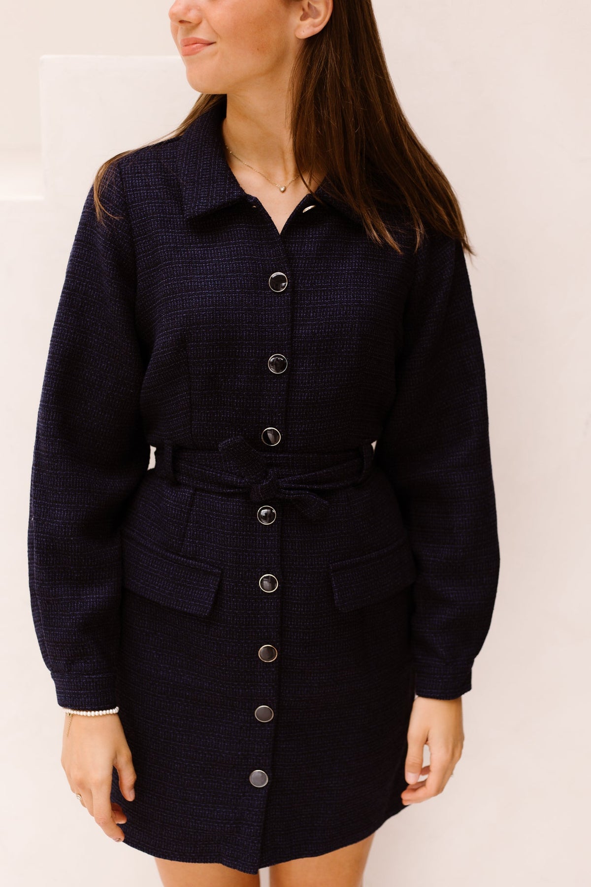 Dean dress Midnight navy - Bij Keesje - Freebird - jurk