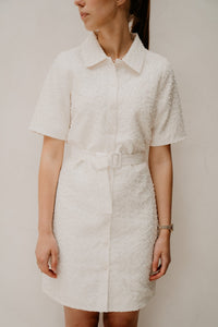 Dean pearl sequince dress off white - Bij Keesje - Freebird - Jurk
