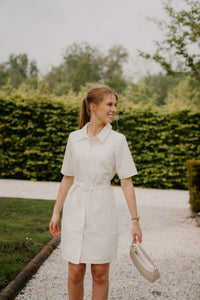 Dean pearl sequince dress off white - Bij Keesje - Freebird - Jurk
