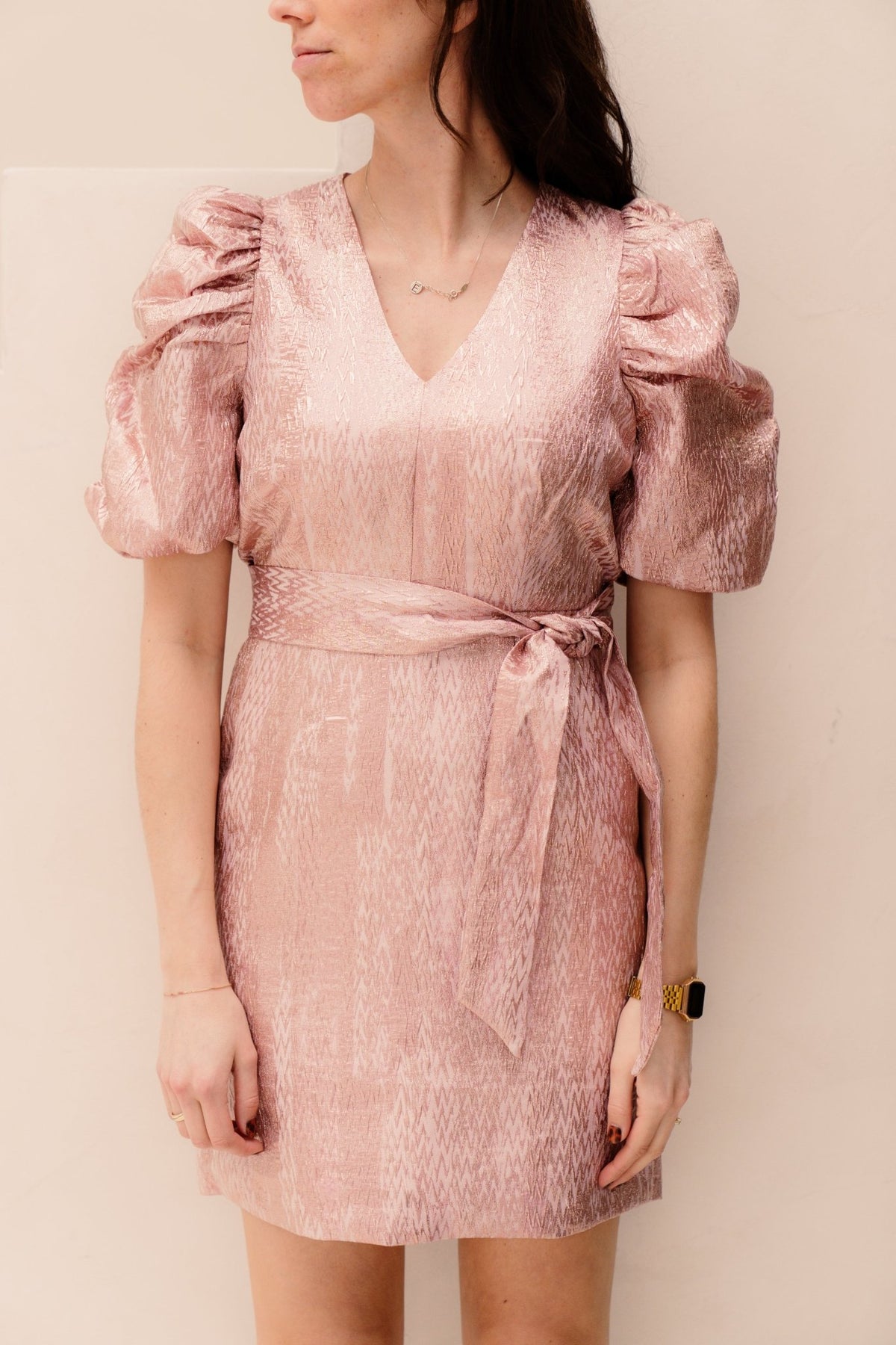 Deanna Bow Dress Pink Lemonade - Bij Keesje - Freebird - Jurk