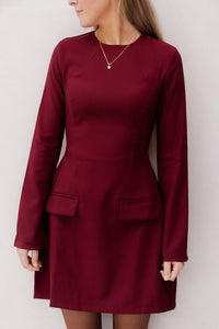 Deb jurk bordeaux - Bij Keesje - Bij Keesje