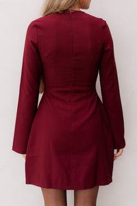 Deb jurk bordeaux - Bij Keesje - Bij Keesje