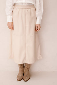 Deborah Skirt Beige - Bij Keesje - Bij Keesje