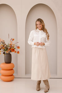 Deborah Skirt Beige - Bij Keesje - Bij Keesje